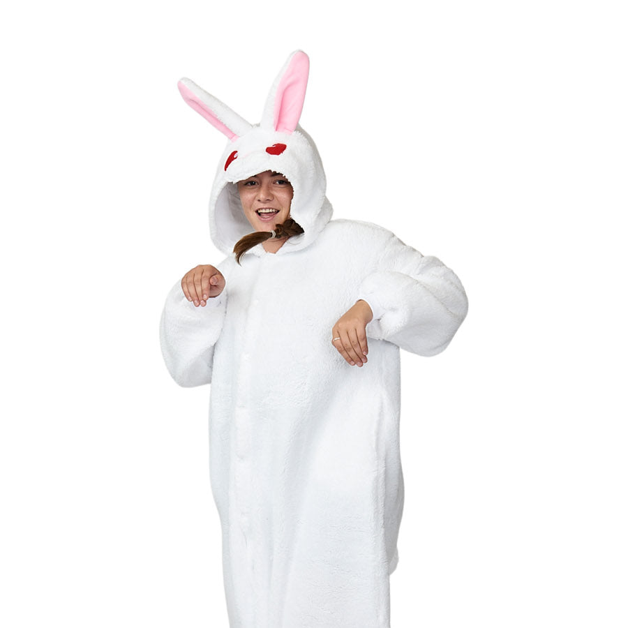 Kigurumi Shop  Fluffy Rabbit Pink Kigurumi - Animal Onesies & Animal  Pajamas by Sazac