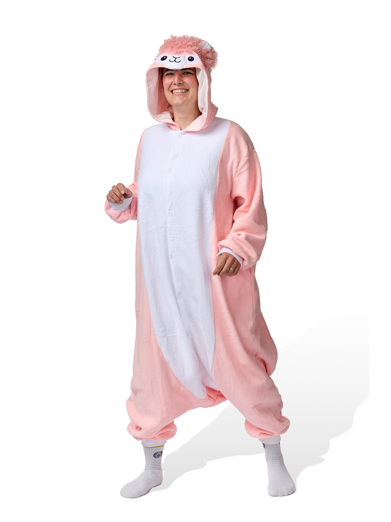 Alpaca Shagy Animal Kigurumi Adult Onesie Costume Pajamas Main KIGU-KG-054