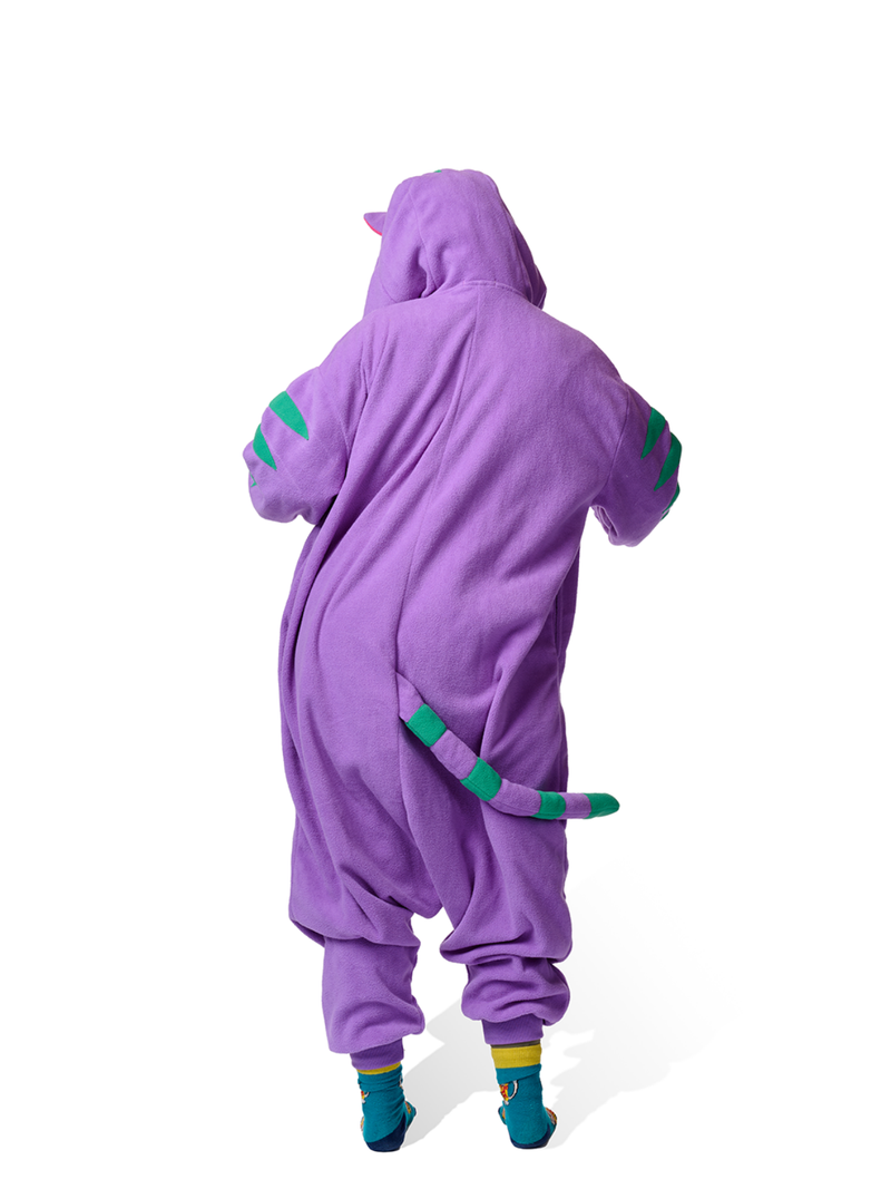 Cheshire Cat Kigurumi Adult Onesie Costume Pajamas Back KIGU-KG-048