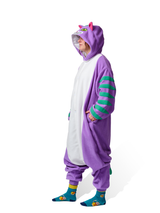 Cheshire Cat Kigurumi Adult Onesie Costume Pajamas Side KIGU-KG-048