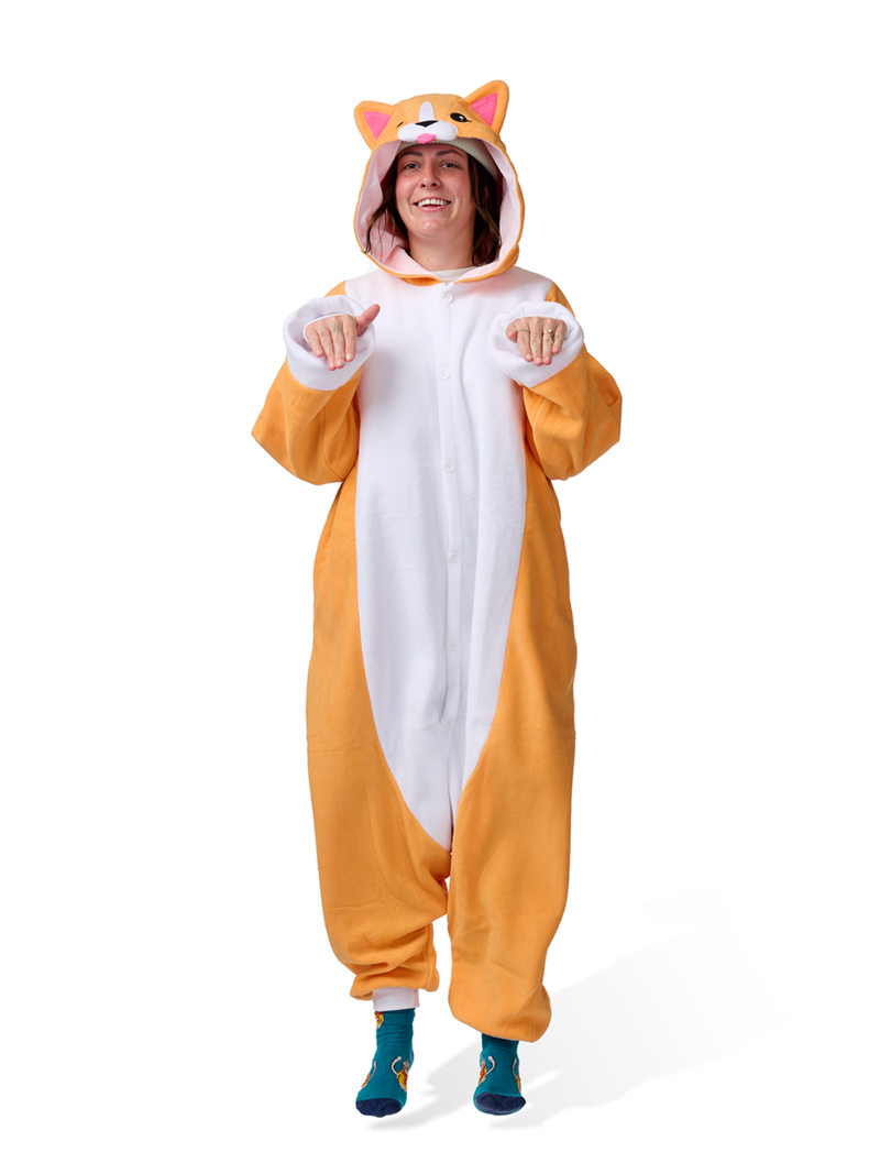 Corgi Kigurumi Adult Onesie Costume Pajamas Main2 KIGU-KG-052