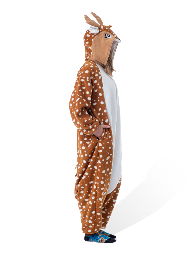 Deer Animal Kigurumi Adult Onesie Costume Pajamas Side KIGU-KG-003