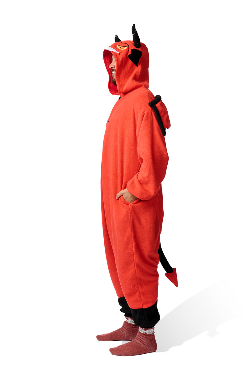 Devil Kigurumi Adult Onesie Costume Pajamas Side Right KIGU-KG-019