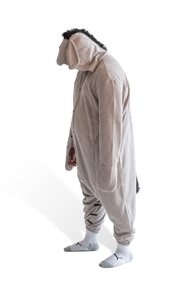 Eeyore Animal Kigurumi Adult Onesie Costume Pajamas Side Right KIGU-KG-041