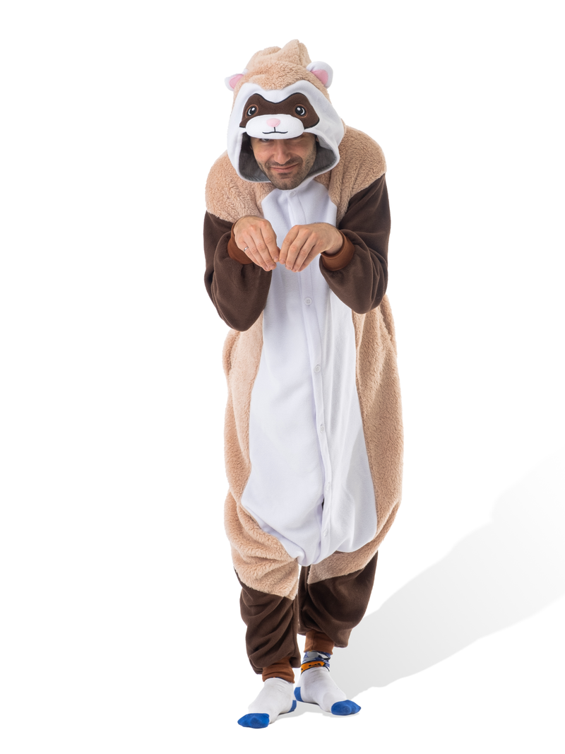 Ferret Animal Kigurumi Adult Onesie Costume Pajamas Main KIGU-KG-005