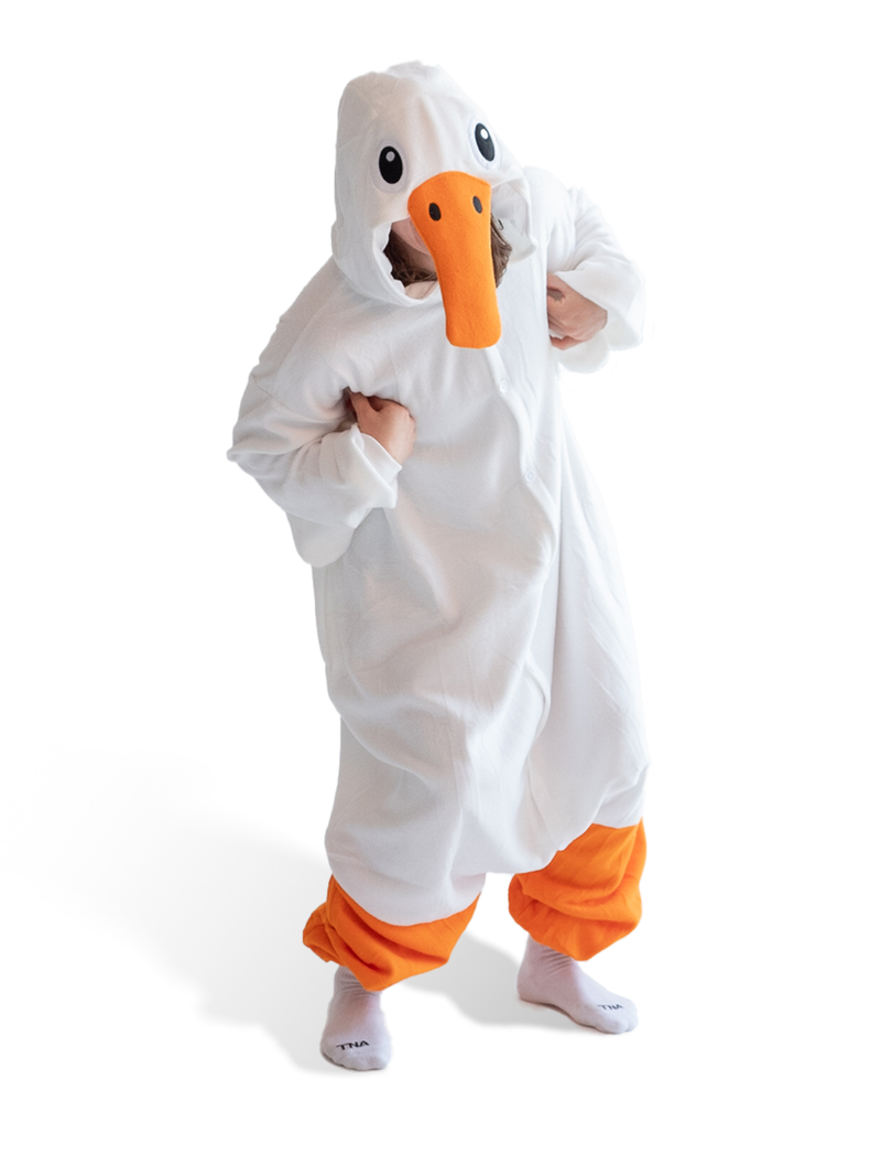 Goose Animal Kigurumi Adult Onesie Costume Pajamas Main2 KIGU-KG-024