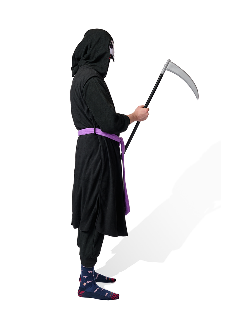 Grim Reaper Kigurumi Adult Onesie Costume Pajamas Side Left KIGU-KG-017