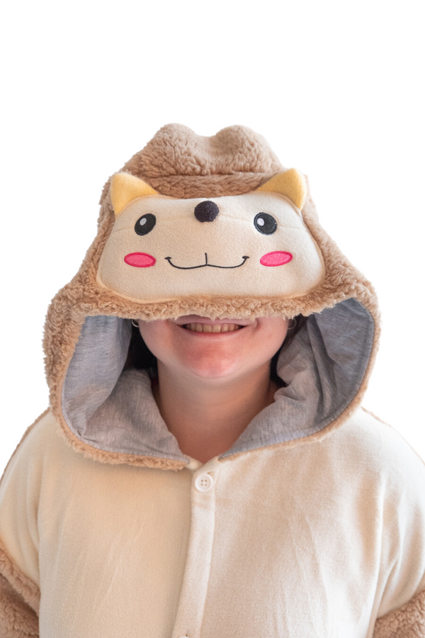 Hedgehog Animal Kigurumi Adult Onesie Costume Pajamas Hood KIGU-KG-034