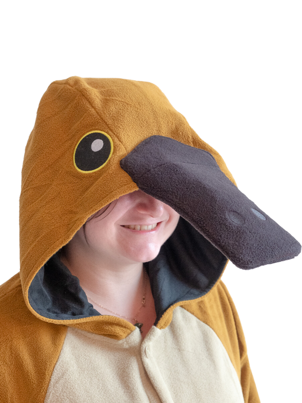 Platypus Animal Kigurumi Adult Onesie Costume Pajamas Hood KIGU-KG-027