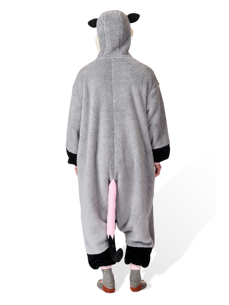 Possum Animal Kigurumi Adult Onesie Costume Pajamas Back KIGU-KG-001