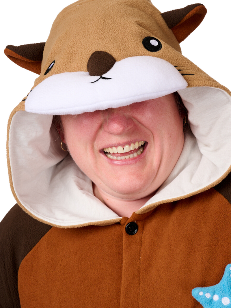 Sea Otter Animal Kigurumi Adult Onesie Costume Pajamas Hood KIGU-KG-009