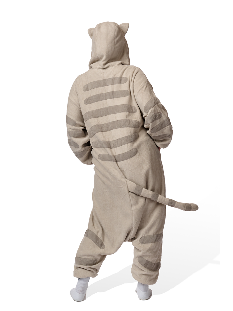 Tabby Cat Kigurumi Adult Onesie Costume Pajamas Back KIGU-KG-037