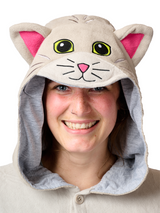 Tabby Cat Kigurumi Adult Onesie Costume Pajamas Hood KIGU-KG-037