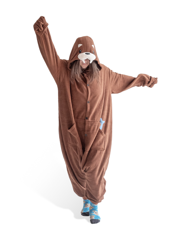 Walrus Animal Kigurumi Adult Onesie Costume Pajamas Main KIGU-KG-051