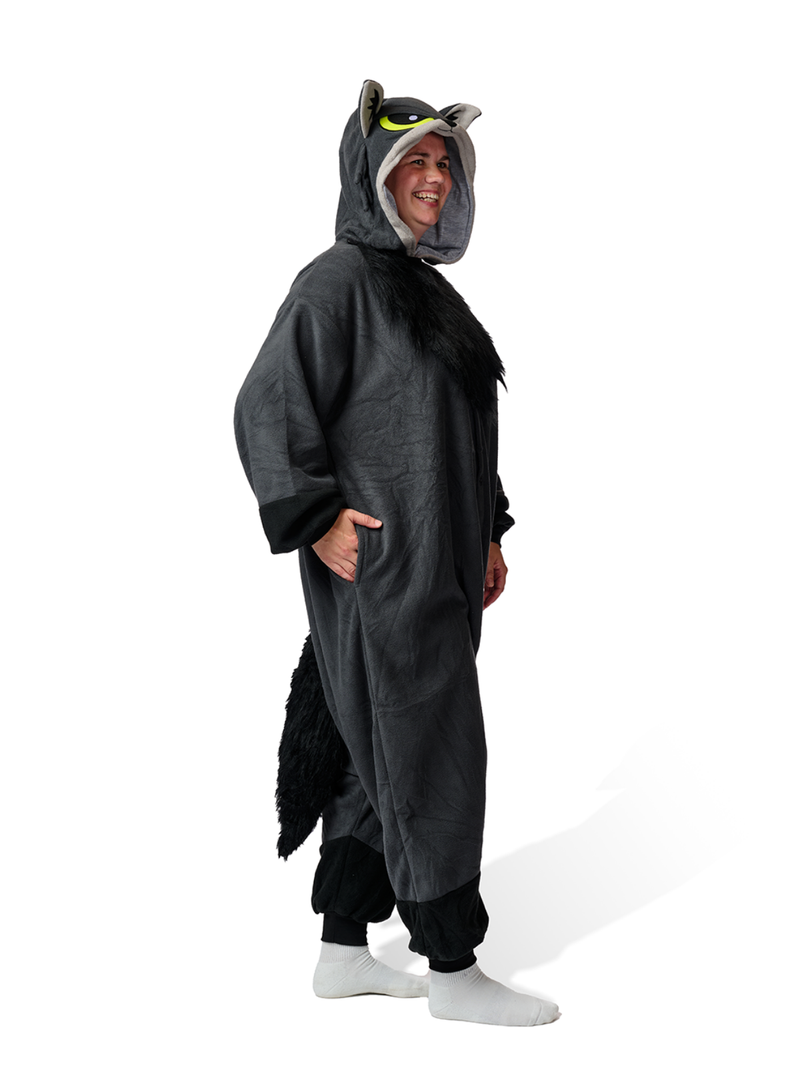 Werewolf Kigurumi Adult Onesie Costume Pajamas Side Left KIGU-KG-023