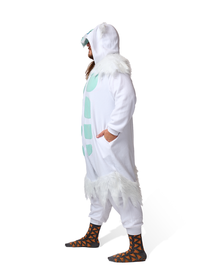 Yeti Animal Kigurumi Adult Onesie Costume Pajamas Side KIGU-KG-021Y